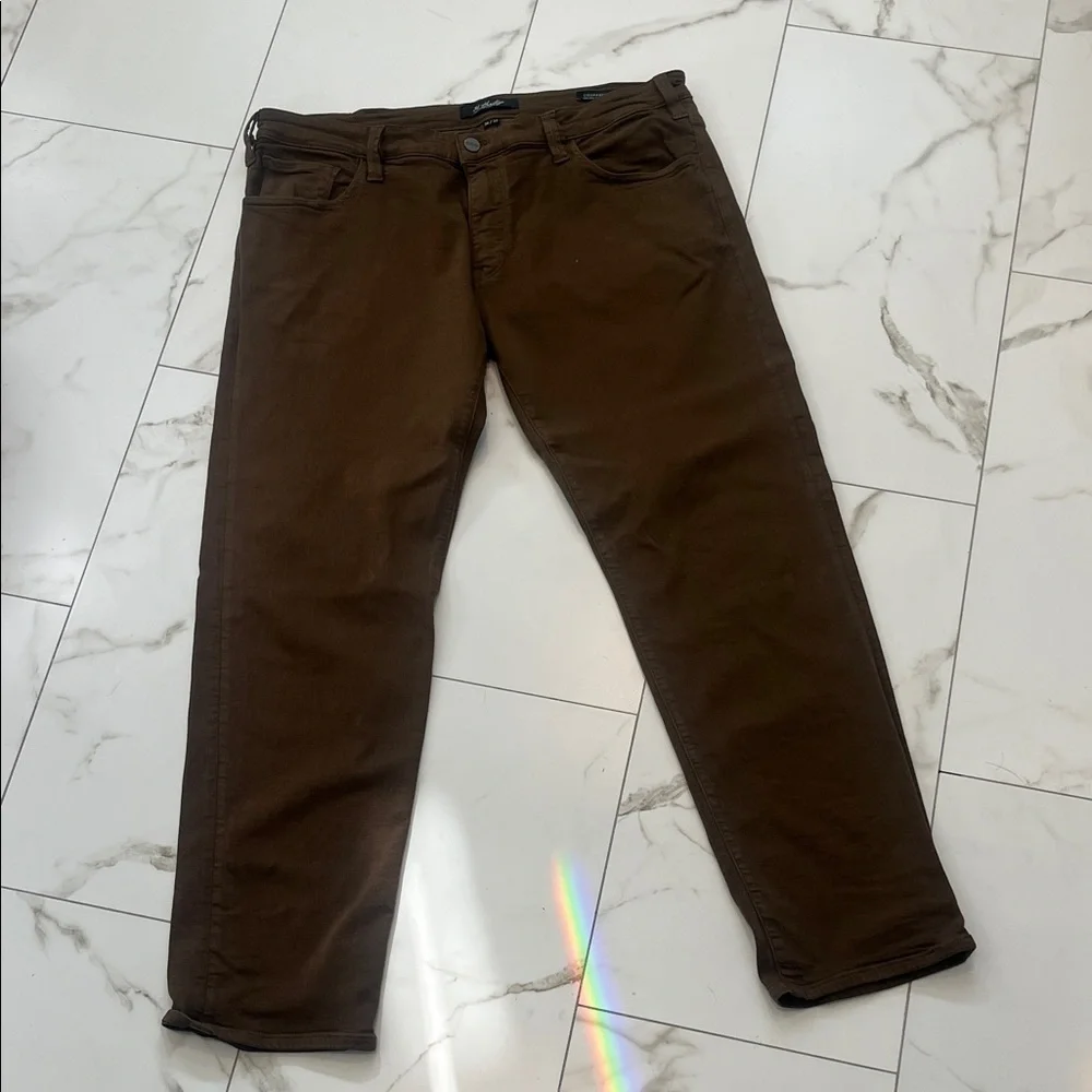 Heritage Men's Dark Brown Slim Jeans